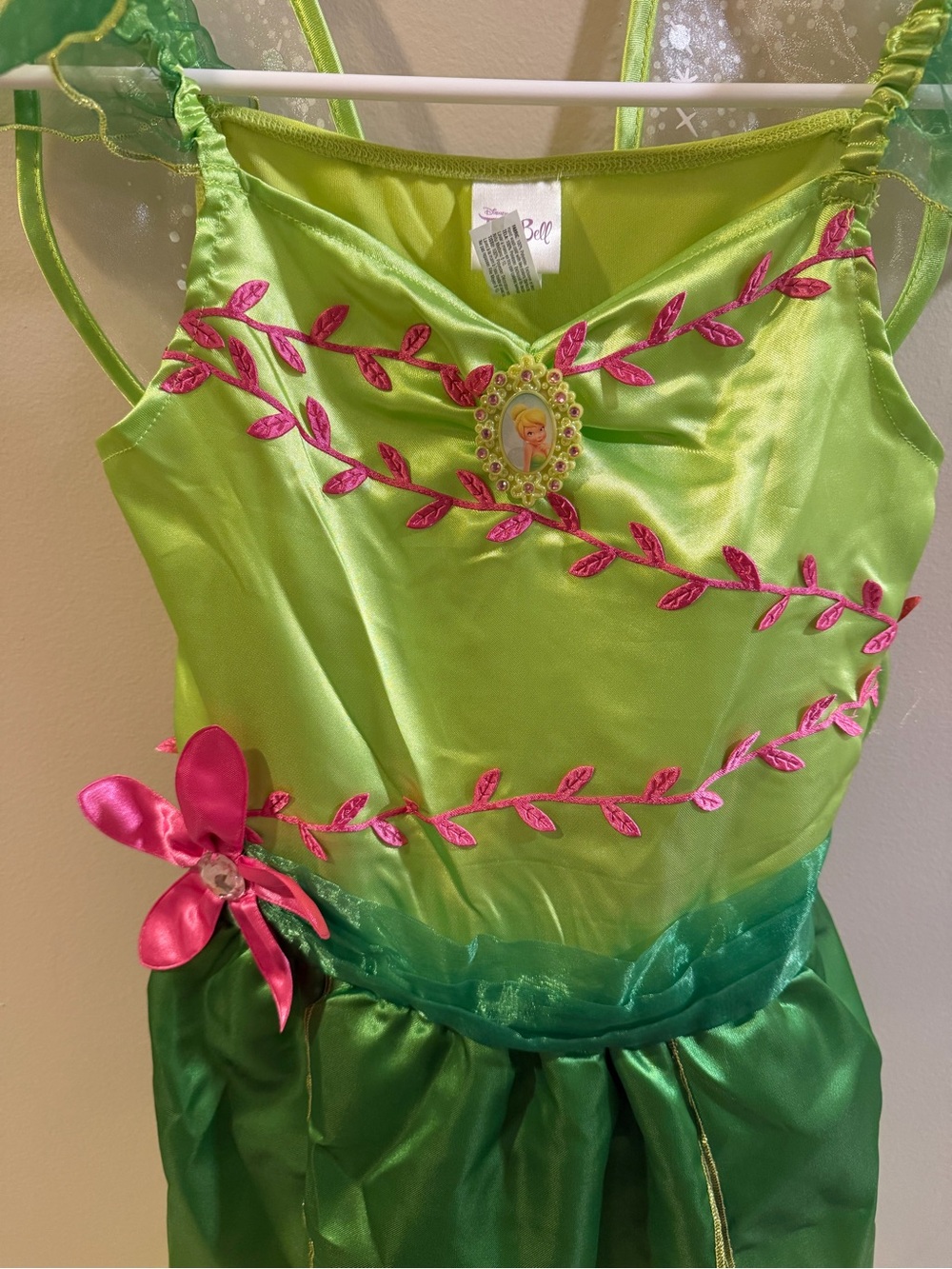 Disney TinkerBell Fairy Costume with Pink Floral Accents - Picture 2 of 5